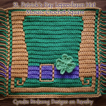 St. Patty's Day Leprechaun Hat mosaic square