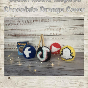 Social Media Inspired Chocolate Orange Cover Knitting Pattern