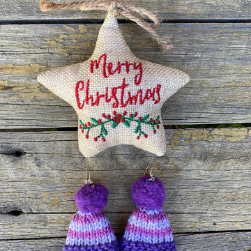 Santa Sleigh Bells Mini Beanies
