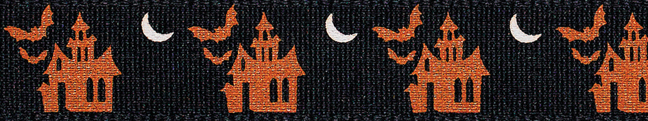 Berisfords 15mm Haunted Houses Ribbon, 20 metres