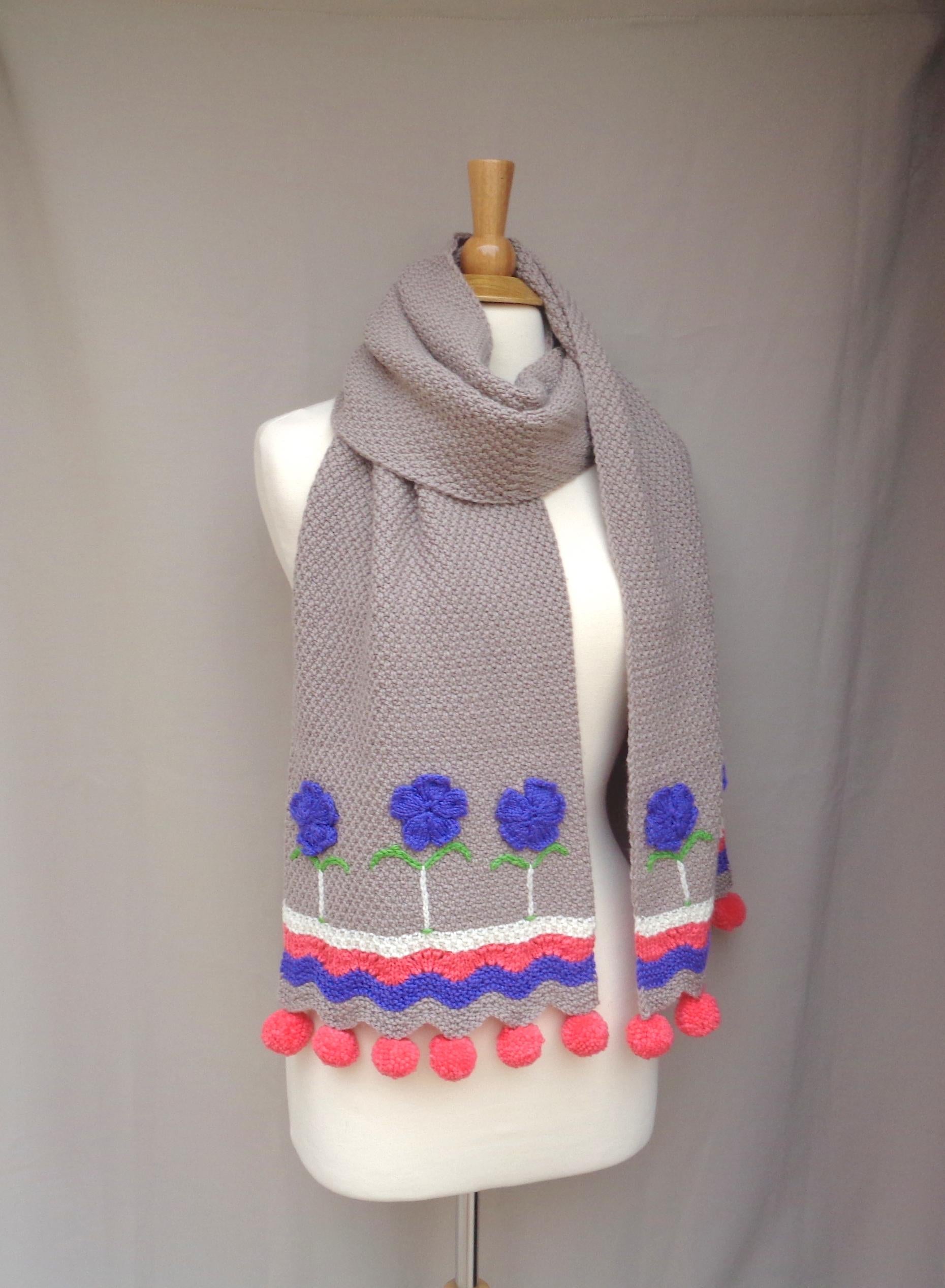 Winter Blooms Scarf