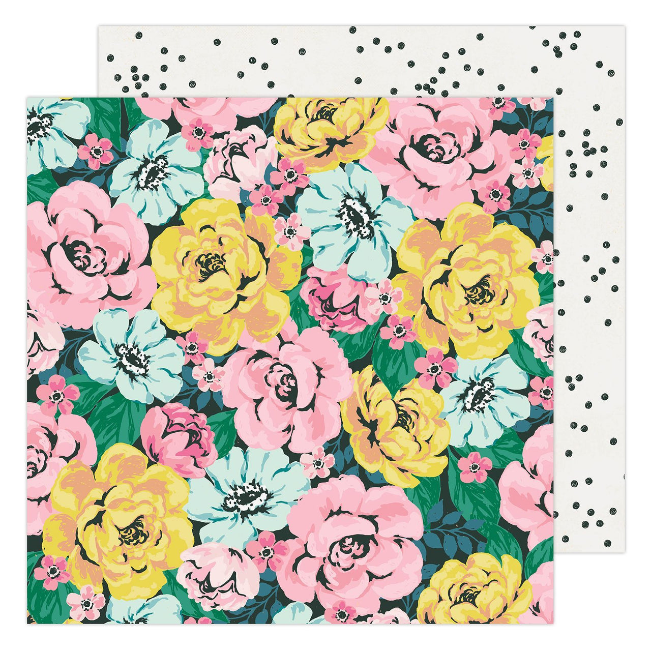 American Crafts Maggie Holmes - Garden Party Freshly Picked 12"x12" Cardstock