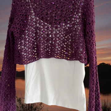 Sequin Crochet Top
