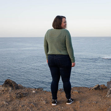 Crochet Crew Neck Sweater