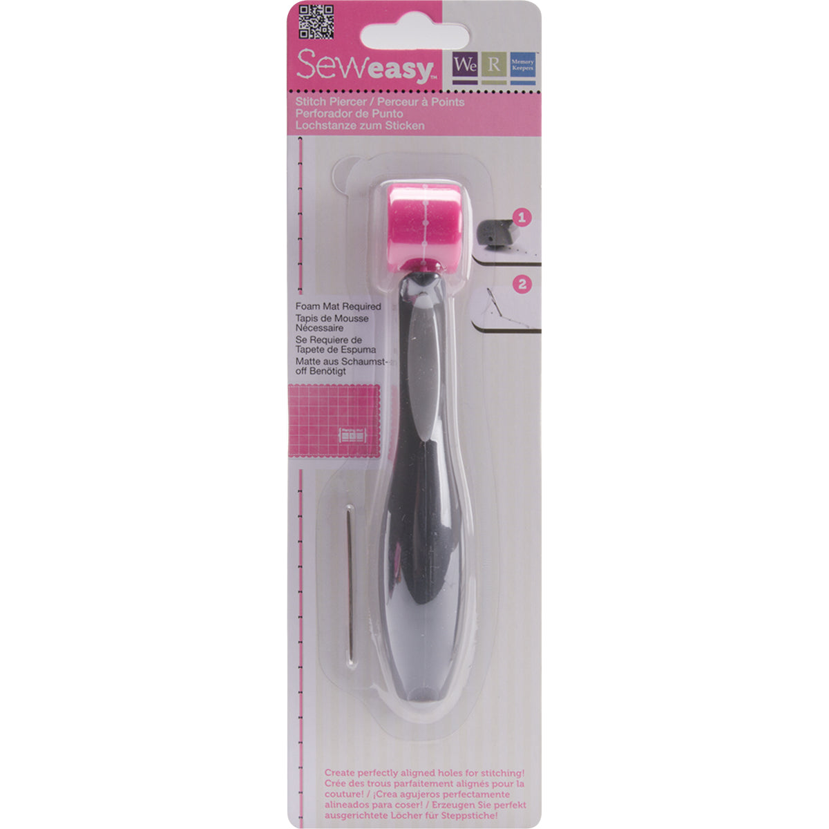 We R Memory Keepers We R Sew Easy Stitch Piercer W/Needle - Straight Head