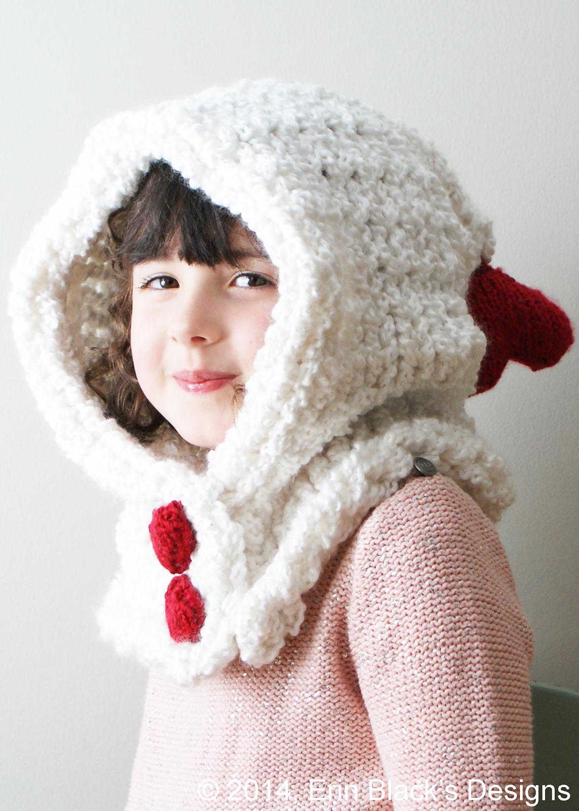 Chunky Heart Hood (hat022)