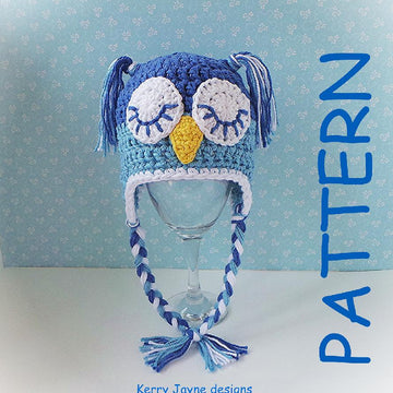 Crochet Owl Hat Pattern By KJD