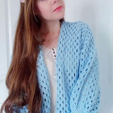 Crochet Lily Hexagon Cardigan Pattern