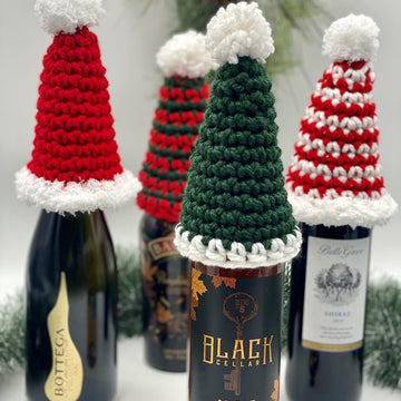 Holiday Wine Bottle Hat