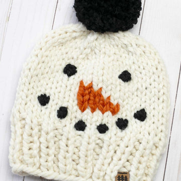 Snowman Pompom Hat