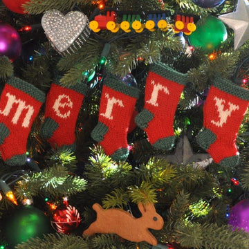 MERRY Christmas Stocking Ornaments