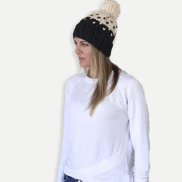 Two Tone Fair Isle Hat Set