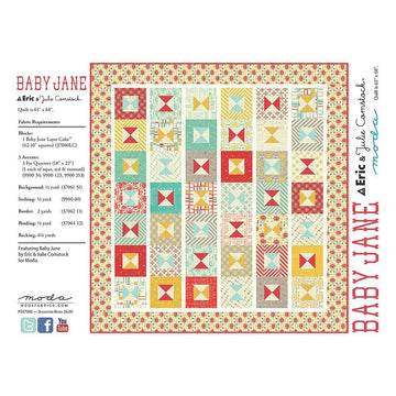 Moda Fabrics Baby Jane Quilt - Downloadable PDF