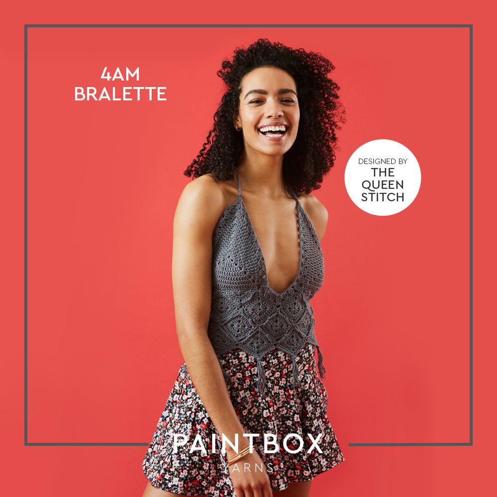 4am Bralette - Free Crochet Pattern for Women in Paintbox Yarns Cotton DK - Downloadable PDF