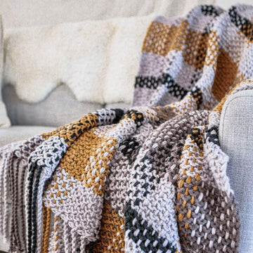 Moonstone Plaid Blanket