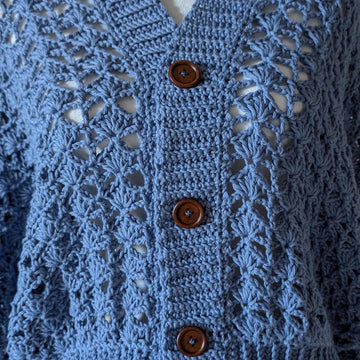 The Lakeside Shell Crochet Cardigan