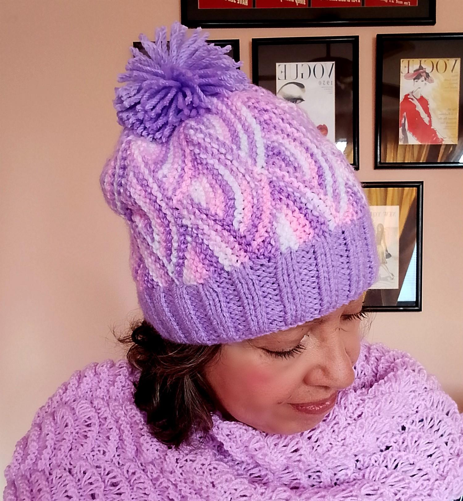 Waves in Pink Hat