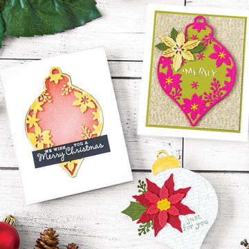 Hero Arts Fancy Dies - Poinsettia & Ornament
