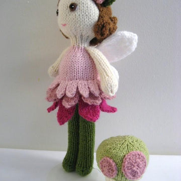 Fairy Doll and Mushroom Knit Pattern Set