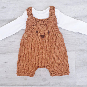 Baby Bear Chunky Shortie Dungarees 0-2 yrs