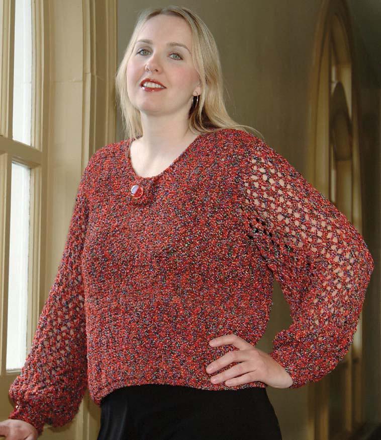 Lacy Sleeve Pullover #501