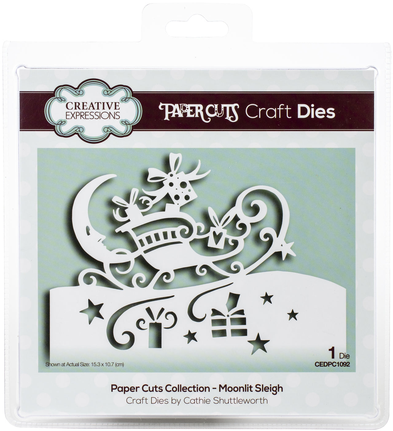 Creative Expressions Paper Cuts Craft Dies - Moon Sleigh