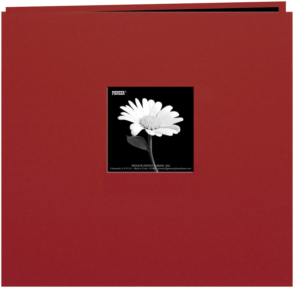 Pioneer Book Cloth Cover Post Bound Album 12"X12" - Burgundy