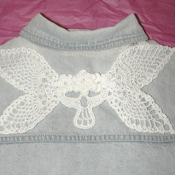 Azreal Day of the Dead Winged Skull Applique