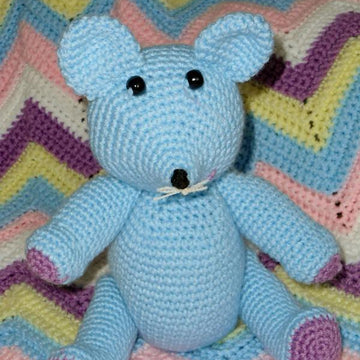 Ripple Crib Blanket and Critters