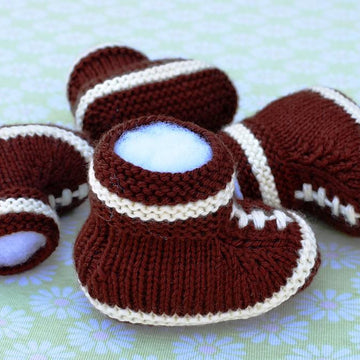 Football Baby Booties