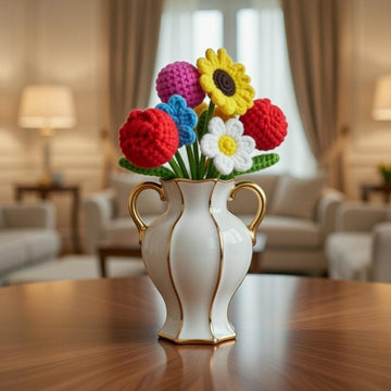 Crochet Flower Bouquet Pattern – PDF + Video Tutorial.