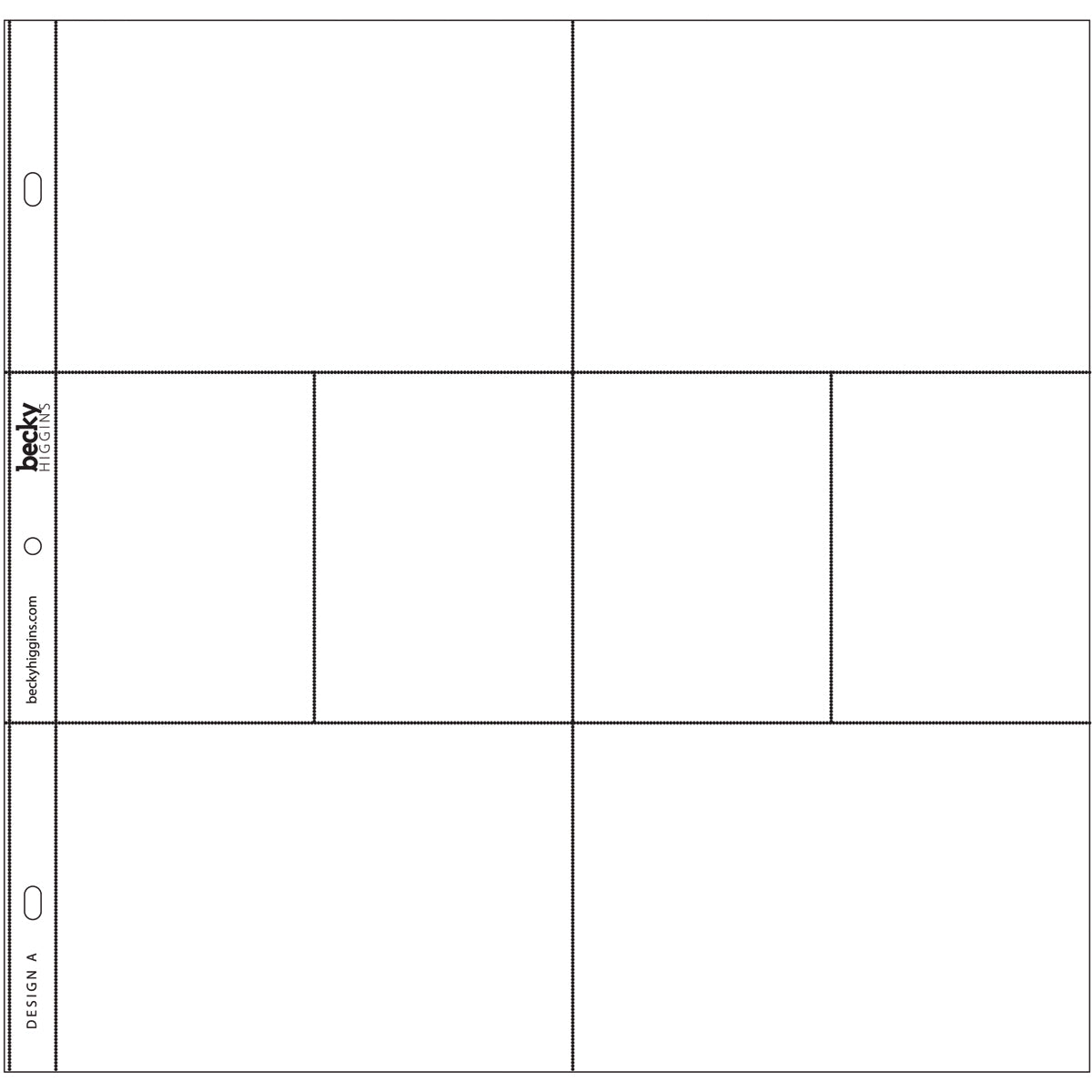 American Crafts Project Life Photo Pocket Pages 12/Pkg - Design A