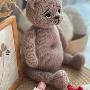 Teddy Bear Knitting Pattern – Classic Knitted Bear by OlaKnittedBears (28 cm)