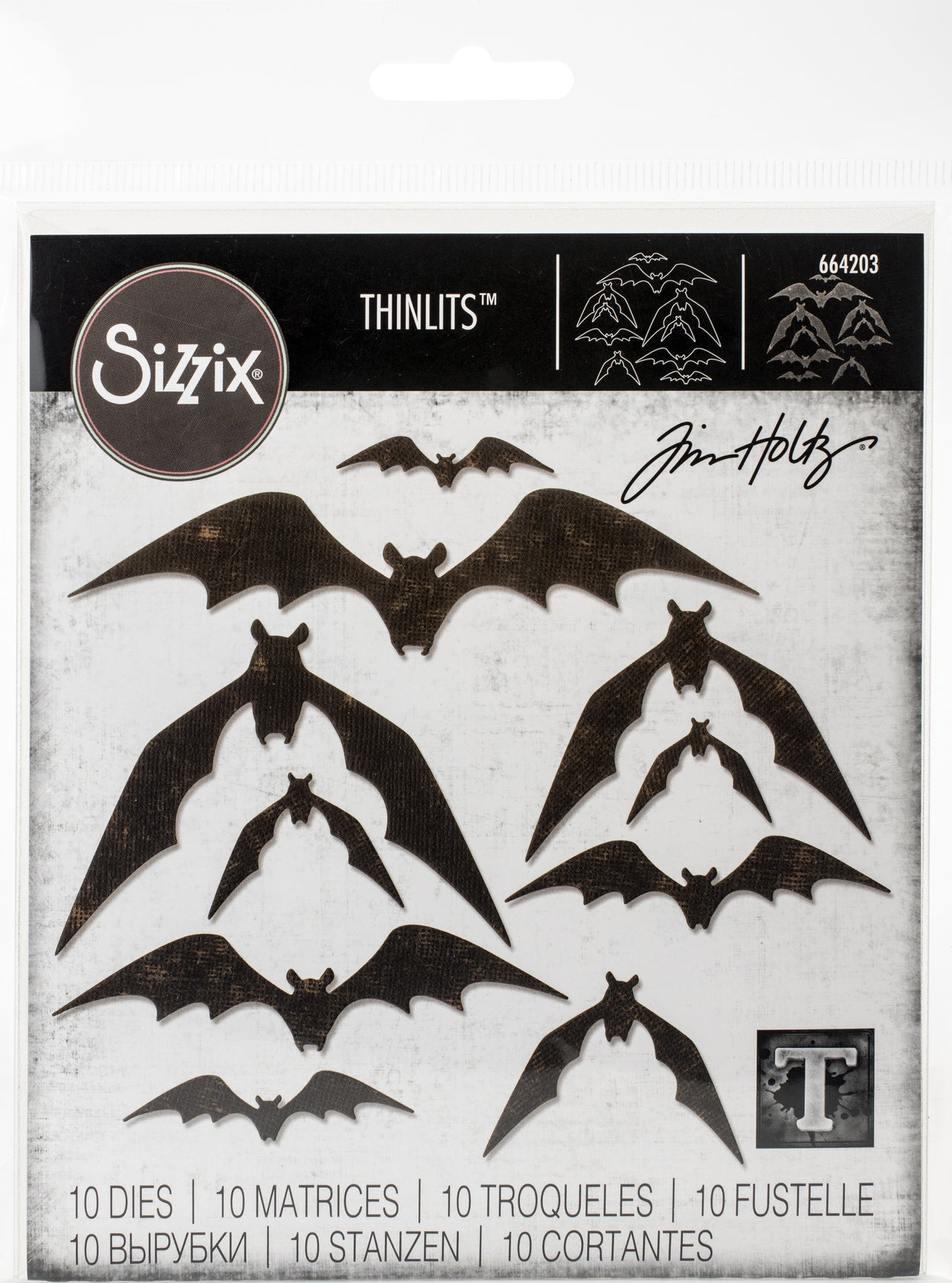 Sizzix Thinlits Dies By Tim Holtz - Bat Crazy