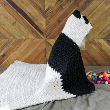 "Panda Bear Hug" Hooded Blanket
