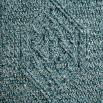 Glasgow Cable Lace Shawl