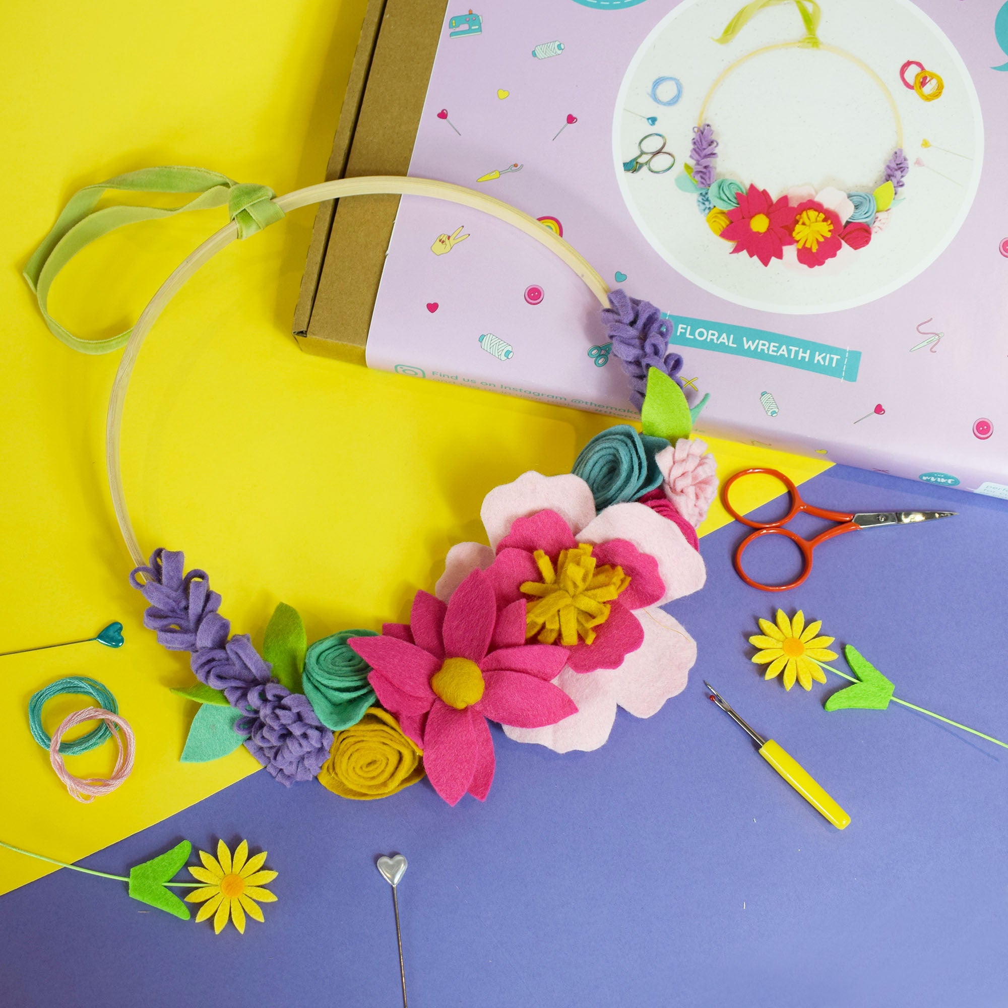 The Make Arcade Spring Wreath Kit