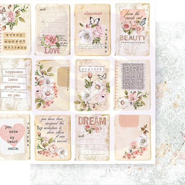 Prima Marketing Apricot Honey Double-Sided Cardstock 12"X12" - Happiness Looks Good On You
