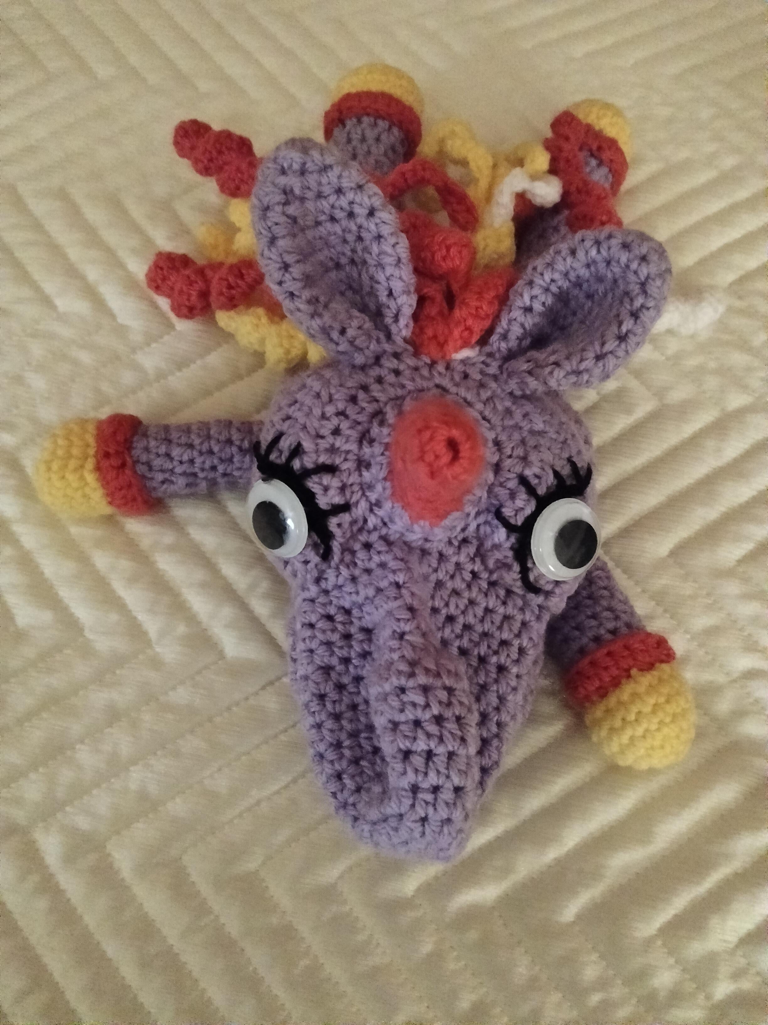 Unicorn Crochet Hand Puppet