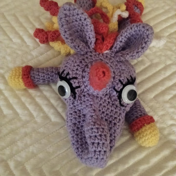 Unicorn Crochet Hand Puppet