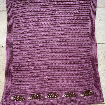 Layla's Hedgehog Baby Blanket