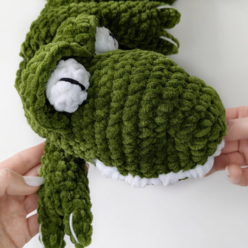 Crochet Dinosaur Pattern, Baby Snuggler Crochet Pattern: Amigurumi Plushie