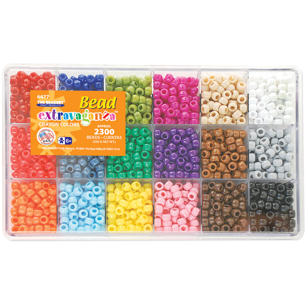 Beadery Bead Extravaganza Bead Box Kit 19.75oz - Crayon