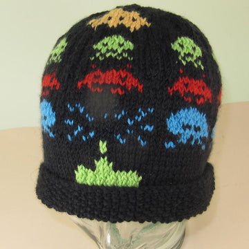 Retro Space Invaders Beanie Hat