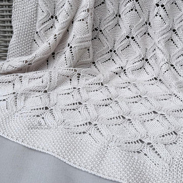 Lattice & Lace Baby Blanket
