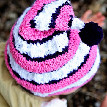 Textured Stripe Stocking Cap