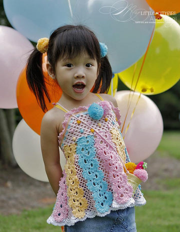 Ice Cream Social Apron Top Crochet