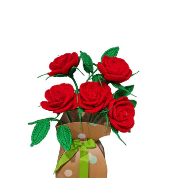 Crochet Red(valentines)Roses