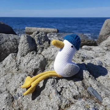 Seagull Crochet Pattern – Amigurumi Bird Plush PDF, Beginner-Friendly