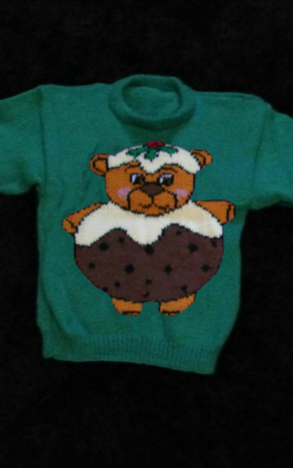 Christmas Pudding Teddy Jumper